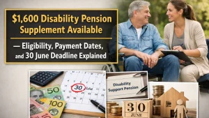 $1,600 Disability Pension Supplement Available — Eligibility, Payment Dates, and 30 June Deadline Explained