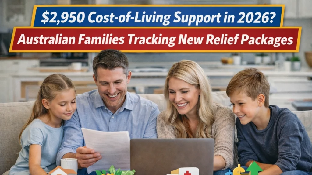 $2,950 Cost-of-Living Support in 2026? Australian Families Tracking New Relief Packages