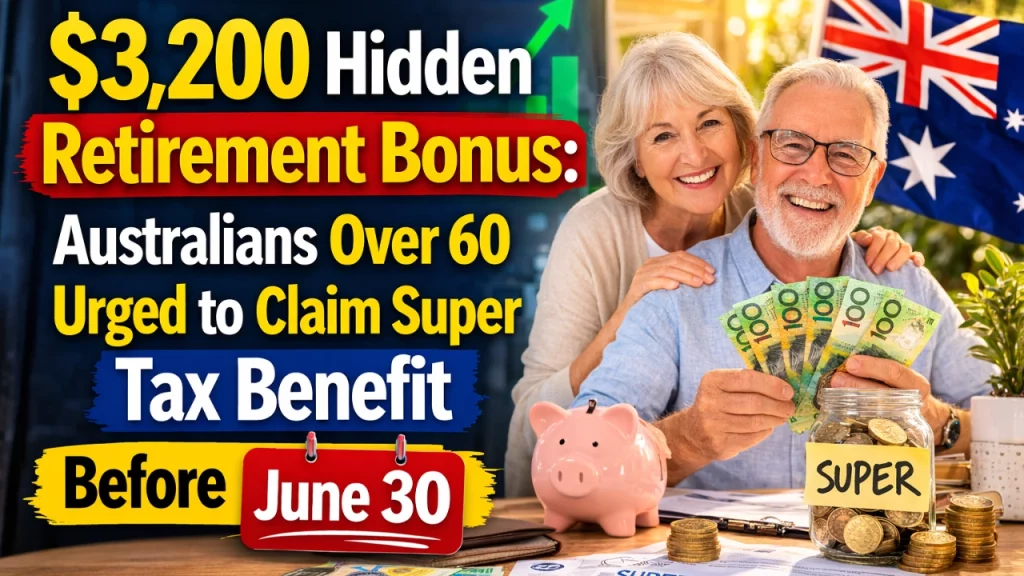 $3,200 Hidden Retirement Bonus: Australians Over 60 Urged to Claim Super Tax Benefit Before June 30