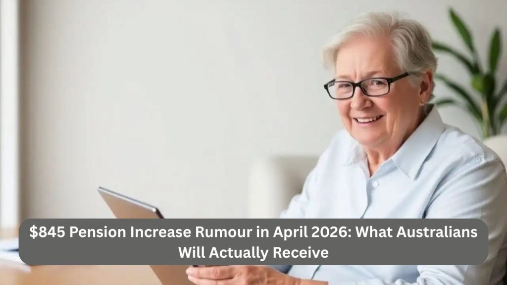 $845 Pension Increase Rumour in April 2026: What Australians Will Actually Receive