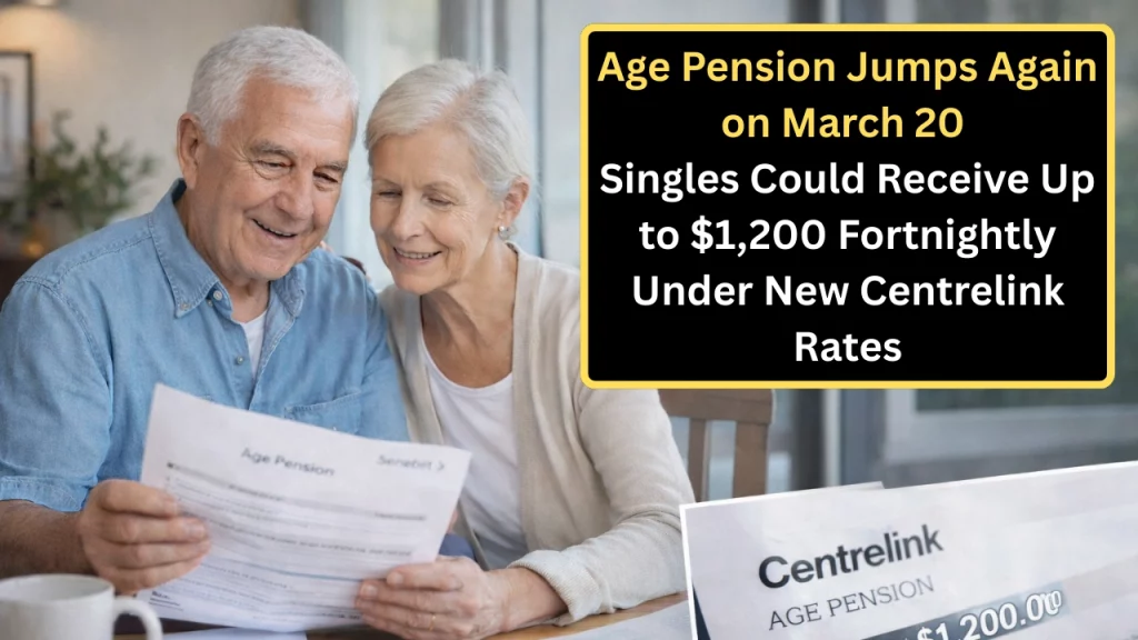 Age Pension Jumps Again on March 20 – Singles Could Receive Up to $1,200 Fortnightly Under New Centrelink Rates