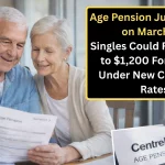 Age Pension Jumps Again on March 20 – Singles Could Receive Up to $1,200 Fortnightly Under New Centrelink Rates