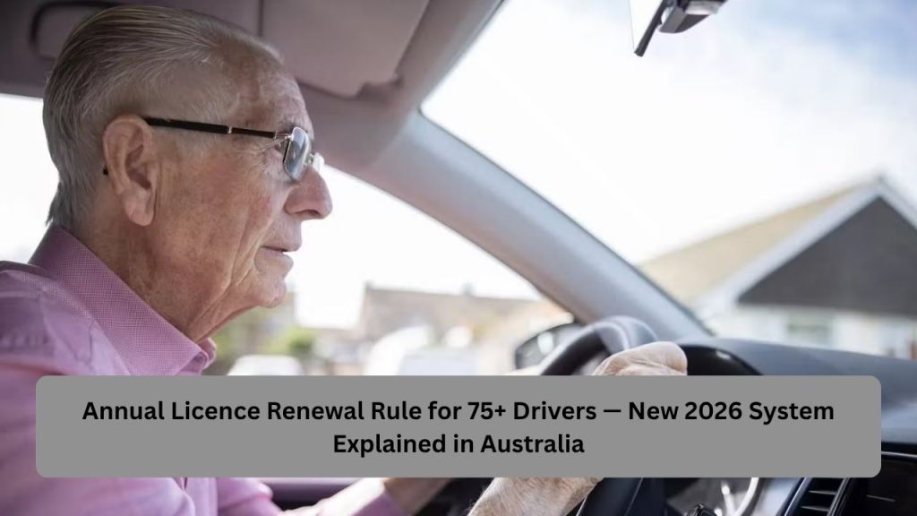 Annual Licence Renewal Rule for 75+ Drivers — New 2026 System Explained in Australia