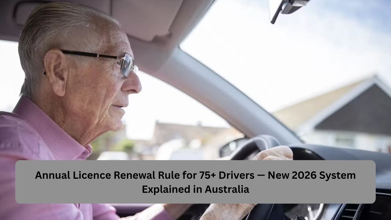Annual Licence Renewal Rule for 75+ Drivers — New 2026 System Explained in Australia