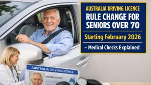 Australia Driving Licence Rule Change for Seniors Over 70 Starting February 2026 – Medical Checks Explained