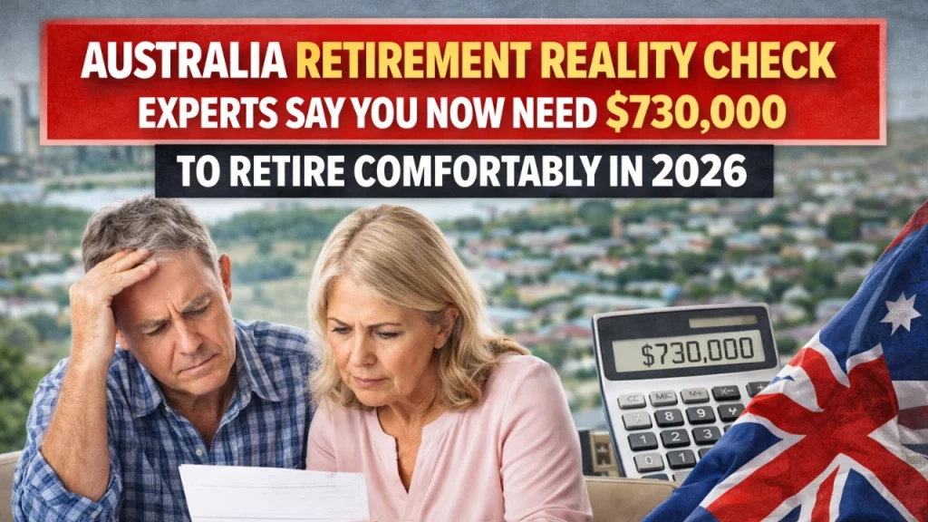 Australia Retirement Reality Check: Experts Say You Now Need $730,000 to Retire Comfortably in 2026