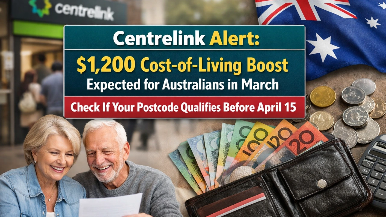 Centrelink Alert: $1,200 Cost-of-Living Boost Expected for Australians in March – Check If Your Postcode Qualifies Before April 15