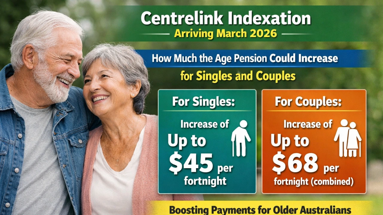 Centrelink Indexation Arriving March 2026 — How Much the Age Pension Could Increase for Singles and Couples