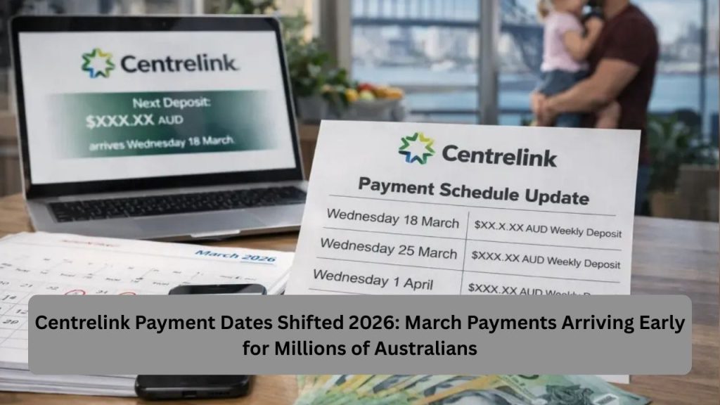 Centrelink Payment Dates Shifted 2026: March Payments Arriving Early for Millions of Australians