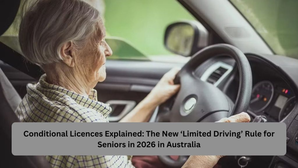 Conditional Licences Explained: The New ‘Limited Driving’ Rule for Seniors in 2026 in Australia