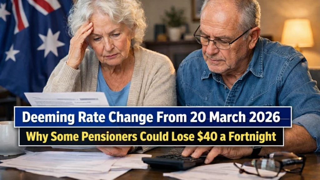 Deeming Rate Change From 20 March 2026 – Why Some Pensioners Could Lose $40 a Fortnight