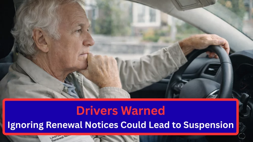 Drivers Warned: Ignoring Renewal Notices Could Lead to Suspension