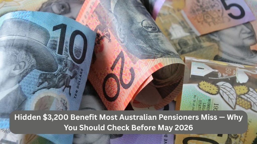 Hidden $3,200 Benefit Most Australian Pensioners Miss — Why You Should Check Before May 2026