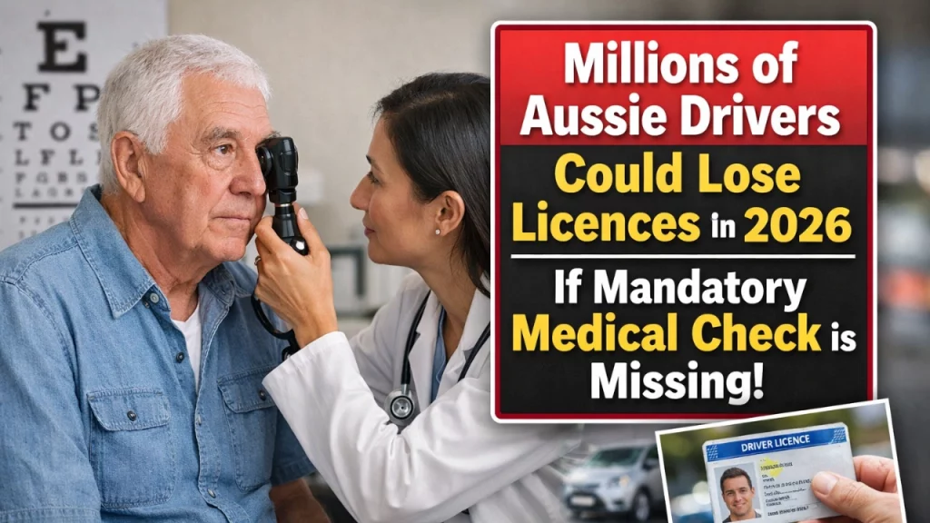 Millions of Aussie Drivers Could Lose Licences in 2026 if This Medical Check Is Missing – New Rule Explained