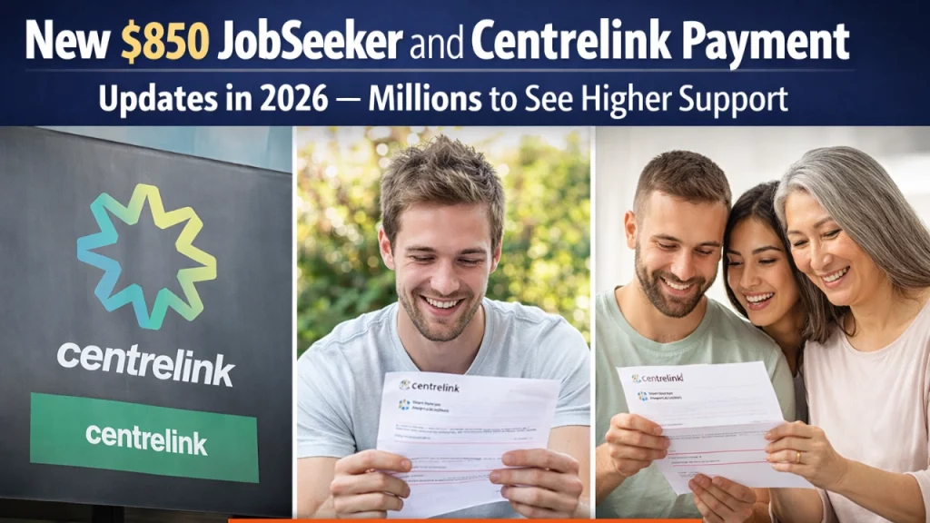 New $850 JobSeeker and Centrelink Payment Updates in 2026 – Millions to See Higher Support