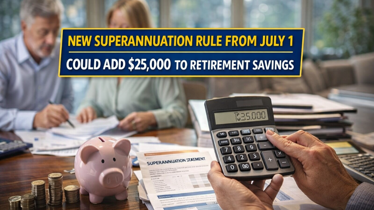 New Superannuation Rule from July 1 Could Add $25,000 to Retirement Savings for Australians