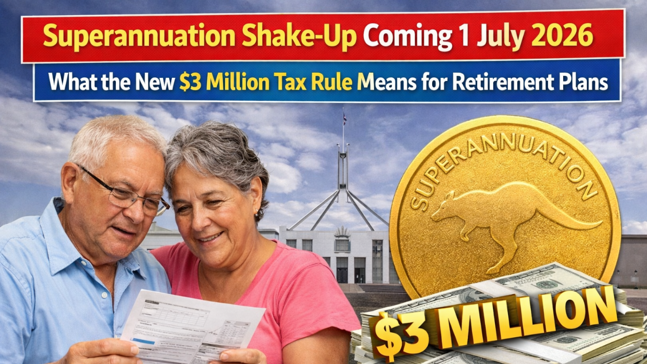 Superannuation Shake-Up Coming 1 July 2026 — What the New $3 Million Tax Rule Means for Retirement Plans