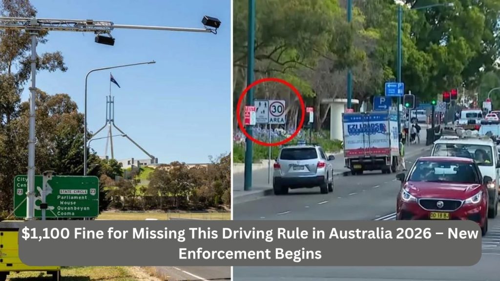 $1,100 Fine for Missing This Driving Rule in Australia 2026 – New Enforcement Begins