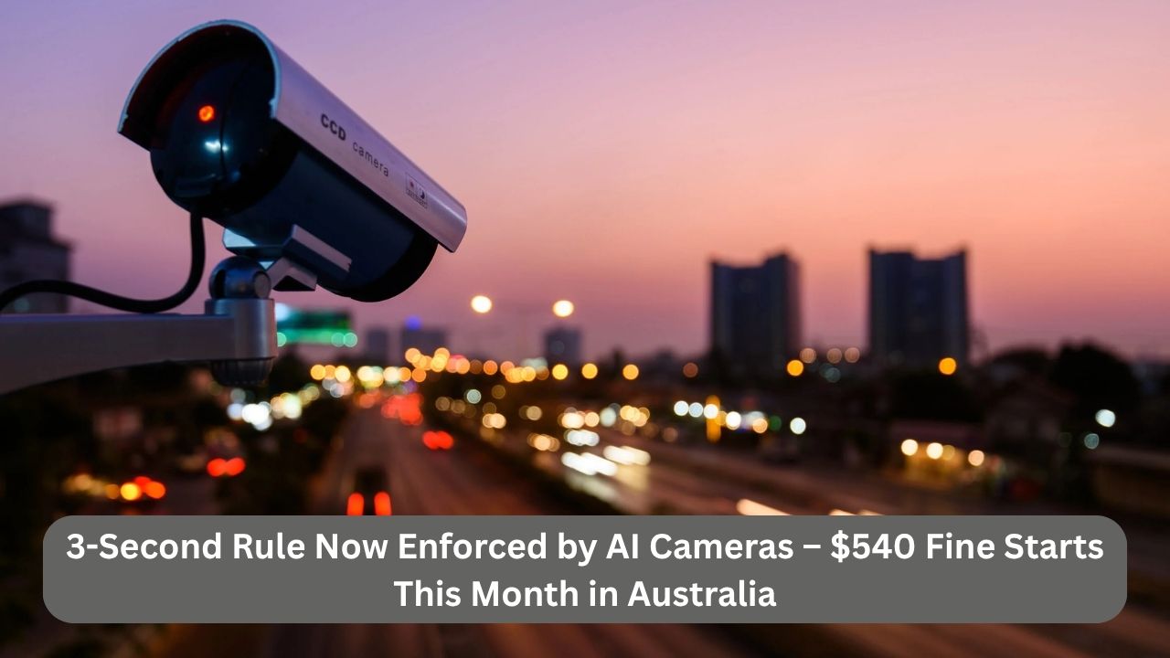 3-Second Rule Now Enforced by AI Cameras – $540 Fine Starts This Month in Australia