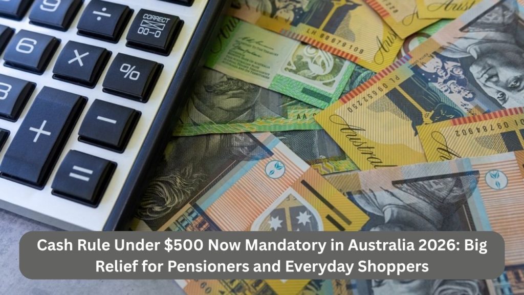 Cash Rule Under $500 Now Mandatory in Australia 2026: Big Relief for Pensioners and Everyday Shoppers