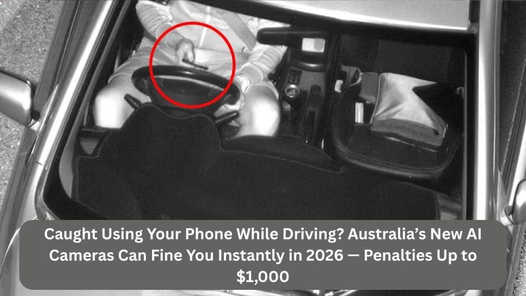 Caught Using Your Phone While Driving? Australia’s New AI Cameras Can Fine You Instantly in 2026 — Penalties Up to $1,000