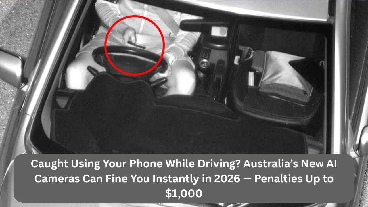 Caught Using Your Phone While Driving? Australia’s New AI Cameras Can Fine You Instantly in 2026 — Penalties Up to $1,000