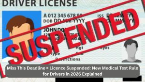 Miss This Deadline = Licence Suspended: New Medical Test Rule for Drivers in 2026 Explained